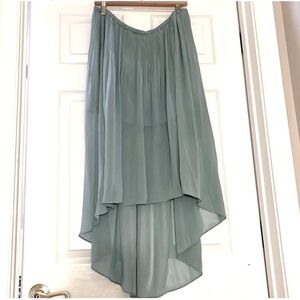 LC Lauren Conrad Light Blue high-low Skirt